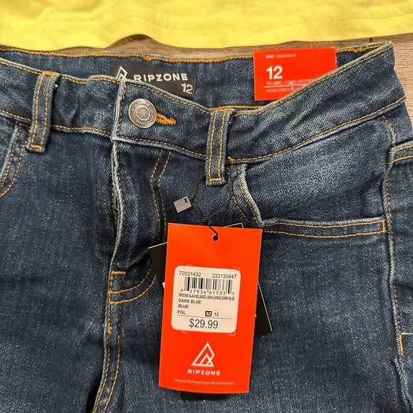 Ripzone boys shirt (large)and ripzone jeans (12) both new with tags - Picture 2 of 3
